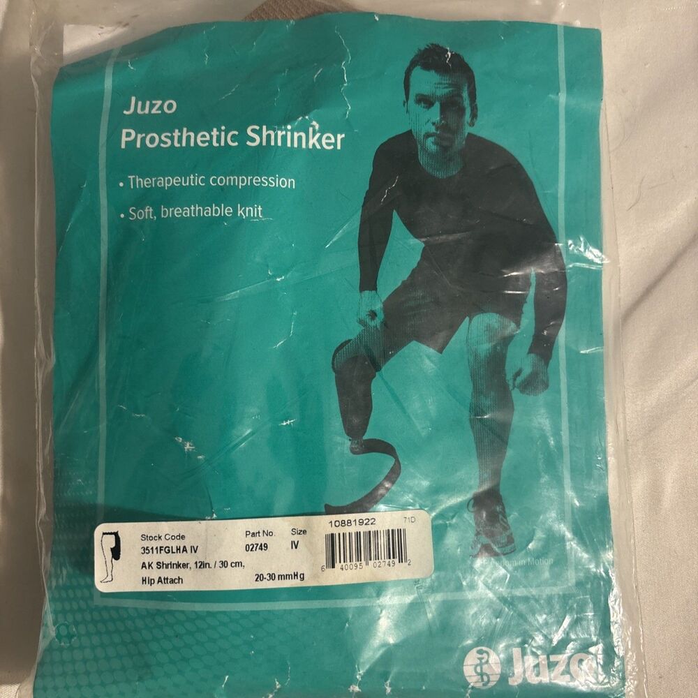 Juzo Prosthetic Stump Shrinker size 4 AK FGL hip attach 12" 30cm #02749